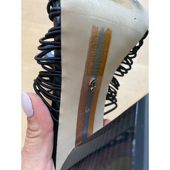 Sam Edelman "Laurette" BNWT strappy sandal black Womens NEW - Picture 9 of 10